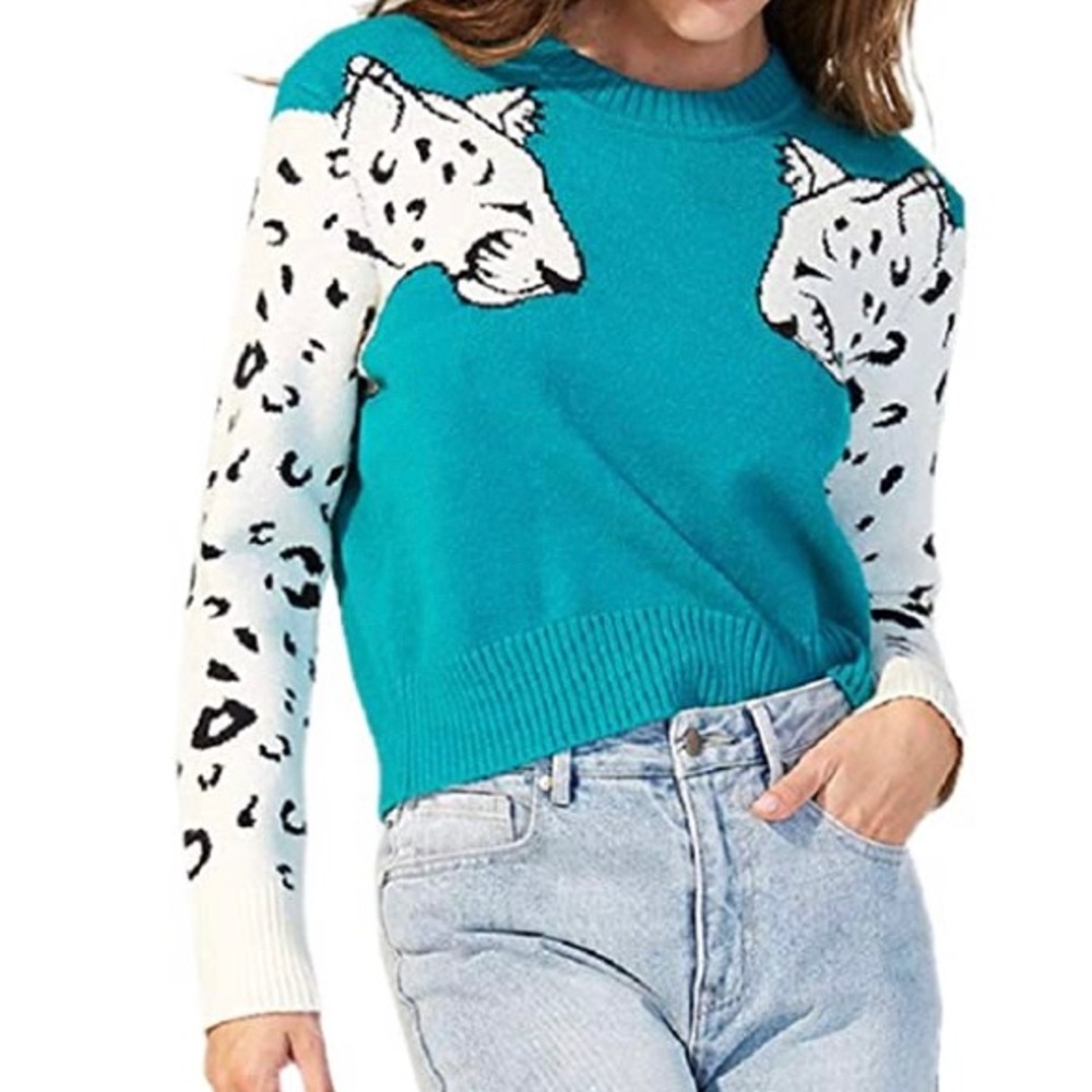 Leopard Sweater Dress